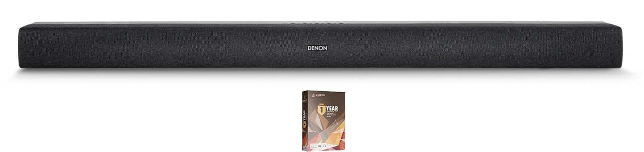 Denon DHT-S218 Bluetooth Sound Bar with Dolby Atmos with an Additional 1 Year Extended Amber Protection (2024) Black