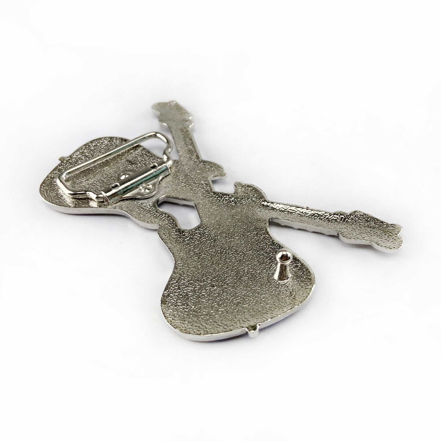 BULLZINE Zinc Alloy Guitar Music Belt Buckle 01884
