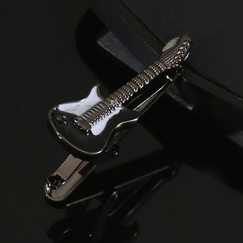 Trendy Men's Alloy Tie Clip - Cute Guitar Design