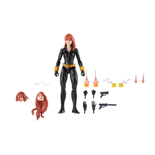 Marvel Legends Series Black Widow Avengers 60th Anniversary Collectible 6-Inch Action Figure 16 Accessories