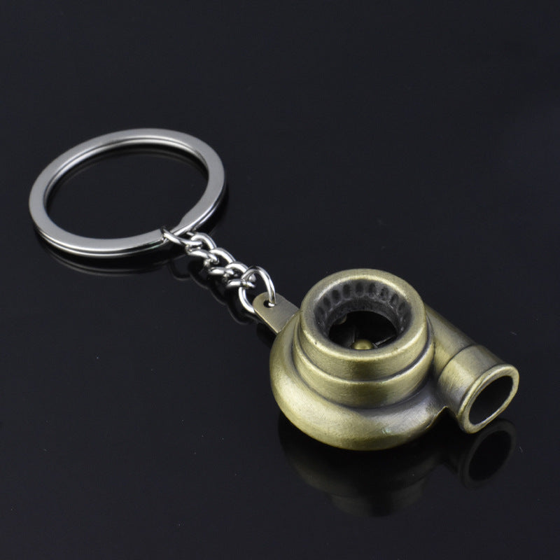Metal Turbo turbocharger Engine Keychain Accessory