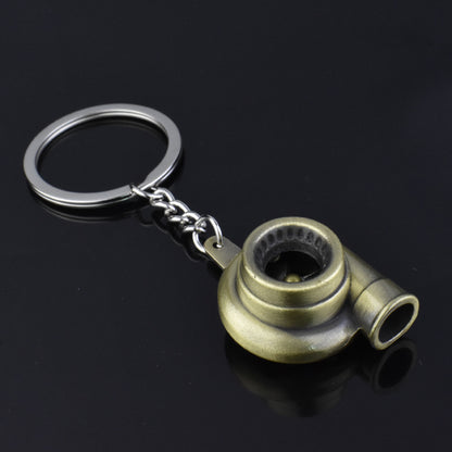 Metal Turbo turbocharger Engine Keychain Accessory