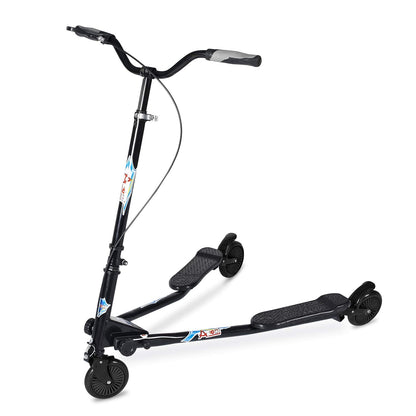 AODI Swing Wiggle Scooter 3 Wheels Drifting Scooter with Adjustable Height/Folding Kick Scooter for Kids/Woman/Men Age 6+ Years Old