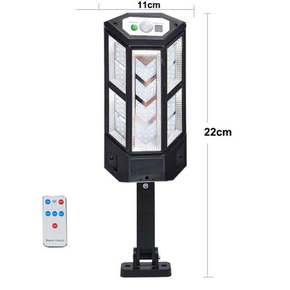 Solar powered COB Wall Light with rc