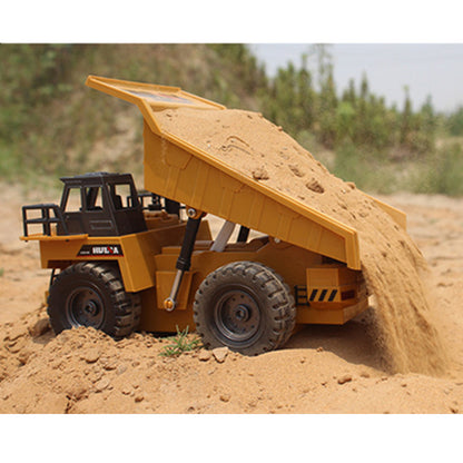Remote Control Dump Truck Alloy Model Toy Vehicle 28cm