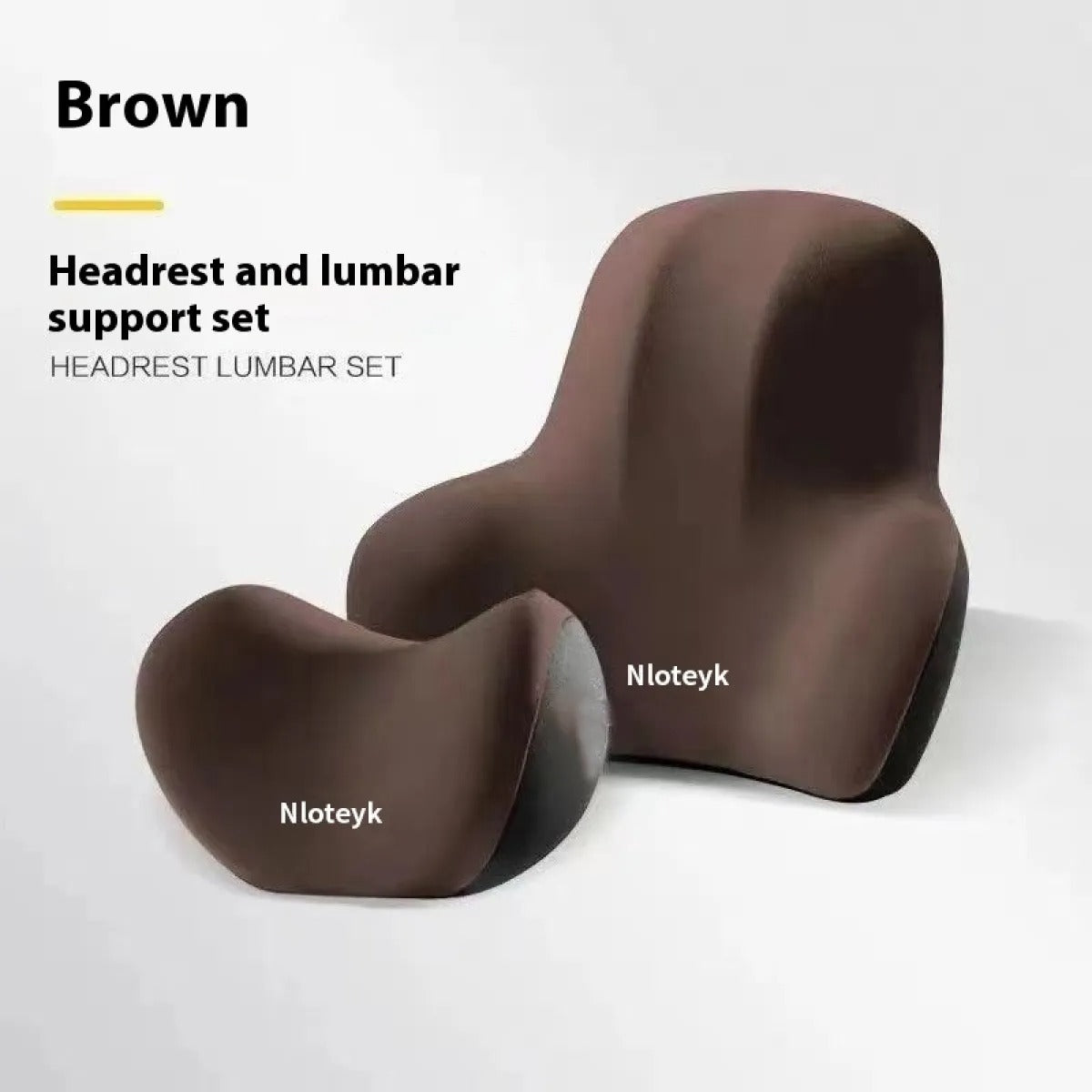 Car Memory Foam Headrest & Waist Cushion
