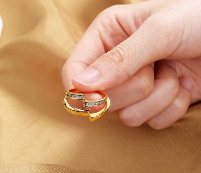 Fashion Plain Couple Rings birthday valentine romance gift