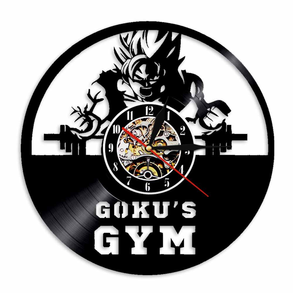 3D Creative Vinyl Clock - Dragon Ball Goku Wall Decor