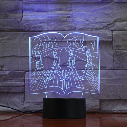 3D Guitar + other Musical instruments Model Night Light with USB and Battery