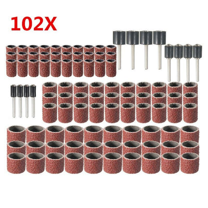 102PC Sanding Drum Accessory Kit for Electric Grinder