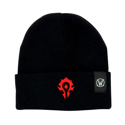ABYSTYLE World of Warcraft Horde Logo Beanie Black and Red One Size Winter Hat Headgear Fashion Headwear Video Game Gift