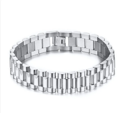 Men's Titanium Steel Geometric Bracelet birthday valentine couple gift