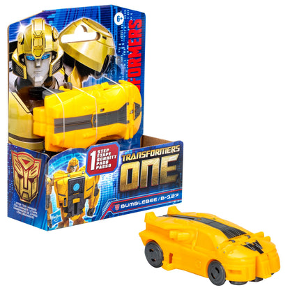 Transformers One Cog Changer Bumblebee (B-127) 4-Inch Robot Action Figure Interactive Toys for Boys and Girls Ages 6 and Up