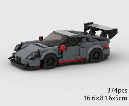 Porsche 911 Toy Car Puzzle Blocks Set