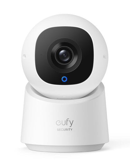 eufy Security Indoor Cam C220 | 2K Resolution Smart Security Camera with 360° coverage Human/Motion Detection AI Tracking Compatible with Alexa and Google Assistant Night Vision (Renewed)