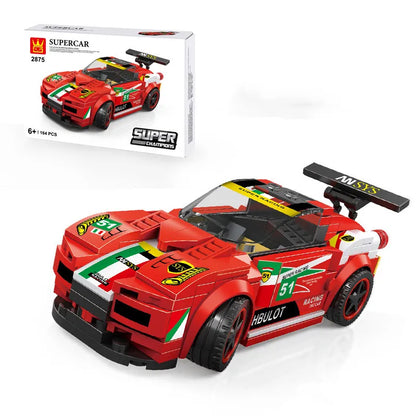 Supercar size small Assembled Sports Car Building Bricks set
