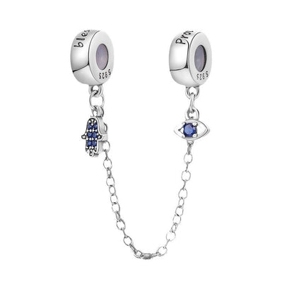 Evil Eye Guardian Copper Plated Silver Pendant