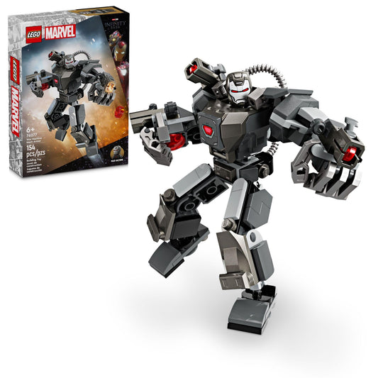 LEGO Marvel War Machine Mech Armor Buildable Marvel Action Figure Toy for Kids with 3 Stud Shooters Legendary Character from The MCU Marvel Gift for Boys and Girls Aged 6 and Up 76277