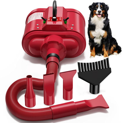 LAN TUN Dog Dryer for Large Dogs Dual Motor 5.0 HP Variable Speed Dog Hair Dryer Professional Force Dog Dryer Dog Grooming Dryer Blower with Heater