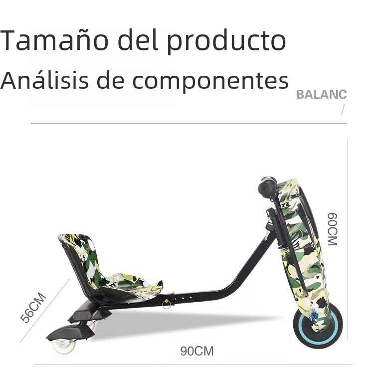 Mini Electric Drift Trike children aged 8 and above muti color options