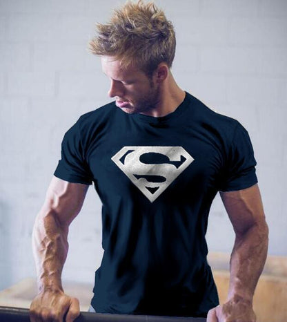 Men DC Superman T-Shirt for Fitness Training Wear