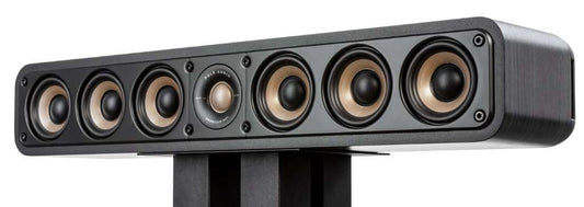 Polk Signature Elite ES35 Slim Center Channel Speaker - Hi-Res Audio Certified Dolby Atmos & DTS:X Compatible 1" Tweeter & (6) 3" Woofers Dual Power Port for Effortless Bass Stunning Black