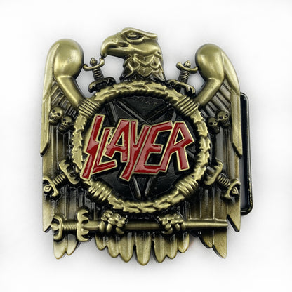 BULLZINE Zinc Alloy Guitar Music Belt Buckle 01884
