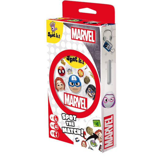 Zygomatic Spot It! Marvel Emojis (Eco-Blister) - Marvel Super Heroes Family Card Game for Superhero Fun! Fast-Paced Matching Game for Kids and Adults Ages 6+ 2-8 Players 15 Minute Playtime Made