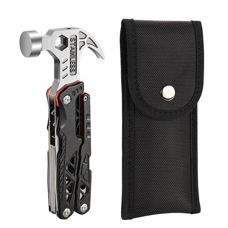 Folding Tool Set screwdriver hammer plier
