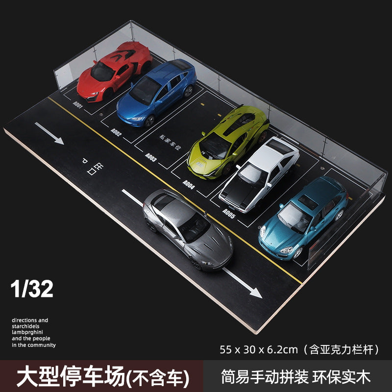 1:32 Large Realistic Parking Garage Model Display Rack 55 x 30 x 46 cm