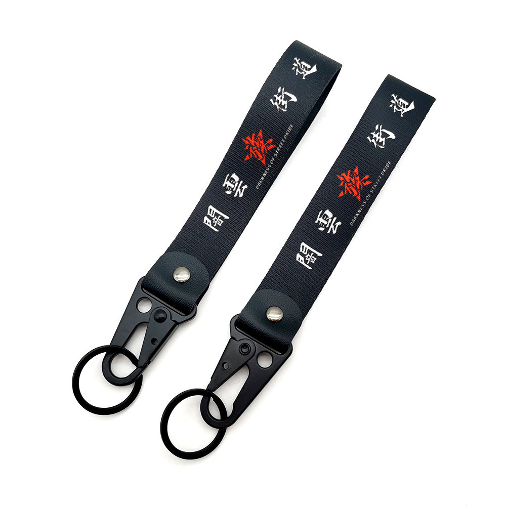 JDM Culture Keychain Wrist Strap with Digital Print 19.5cm x 2.5cm