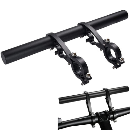 XNX Bike Bicycle Double Handlebars Extender Extension9.84"(25 cm) Aluminum Alloy Super Long Bike Bracket Accessoriesfor Bike MountsBicycle Extender Barsfor 20mm-32mm Bars Caliber