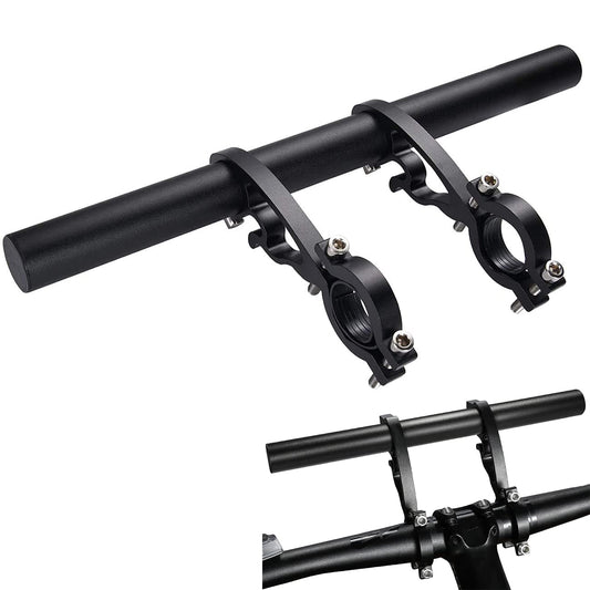 XNX Bike Bicycle Double Handlebars Extender Extension9.84"(25 cm) Aluminum Alloy Super Long Bike Bracket Accessoriesfor Bike MountsBicycle Extender Barsfor 20mm-32mm Bars Caliber