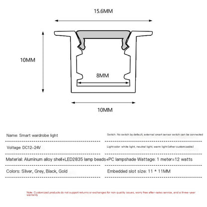 LED Strip Lights for Cabinets with Smart Sensor