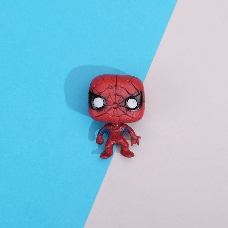 Creative Marvel Q-Version Hero Figurines DIY Decor