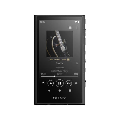 Sony NW-A306 Walkman 32GB Hi-Res Portable Digital Music Player with Android up to 36 Hour Battery Wi-Fi & Bluetooth and USB Type-C – Black NW-A306/B Black