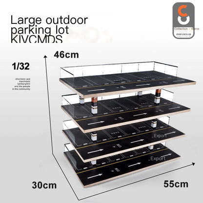1:32 Large Realistic Parking Garage Model Display Rack 55 x 30 x 46 cm