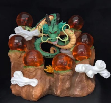 Dragon Ball Crystal Ball Stand with Shenron Figure Set