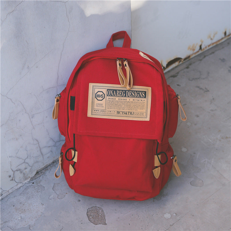 Canvas Couple Backpack bag travel multi colors