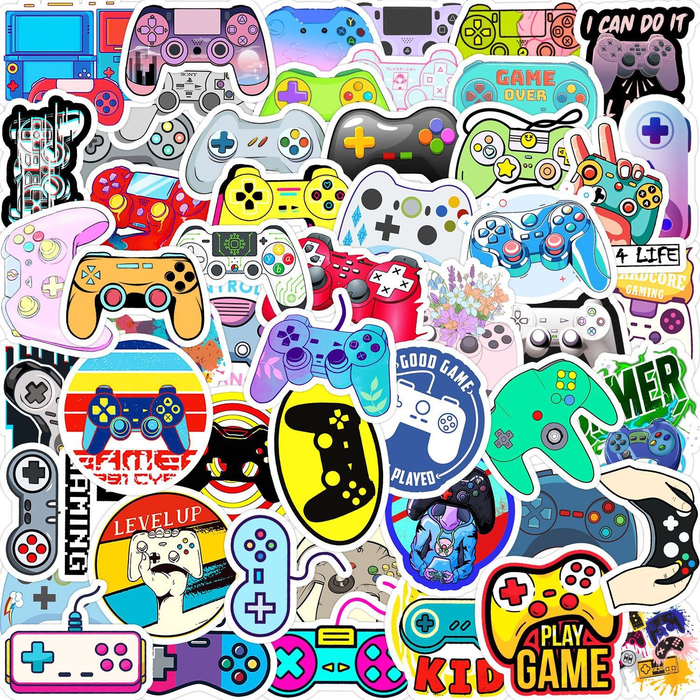 50 PCS Waterproof Game Console Graffiti Stickers