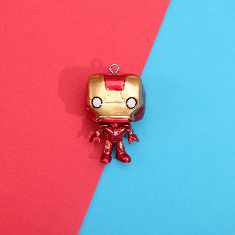 Creative Marvel Q-Version Hero Figurines DIY Decor