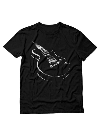 Guitar Shirt Gifts for Men Musician Player Guitarist Printed Mens T-Shirt XXX-Large Black