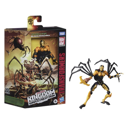 Transformers Toys Generations War for Cybertron: Kingdom Deluxe WFC-K5 Blackarachnia Action Figure - Kids Ages 8 and Up 5.5-inch