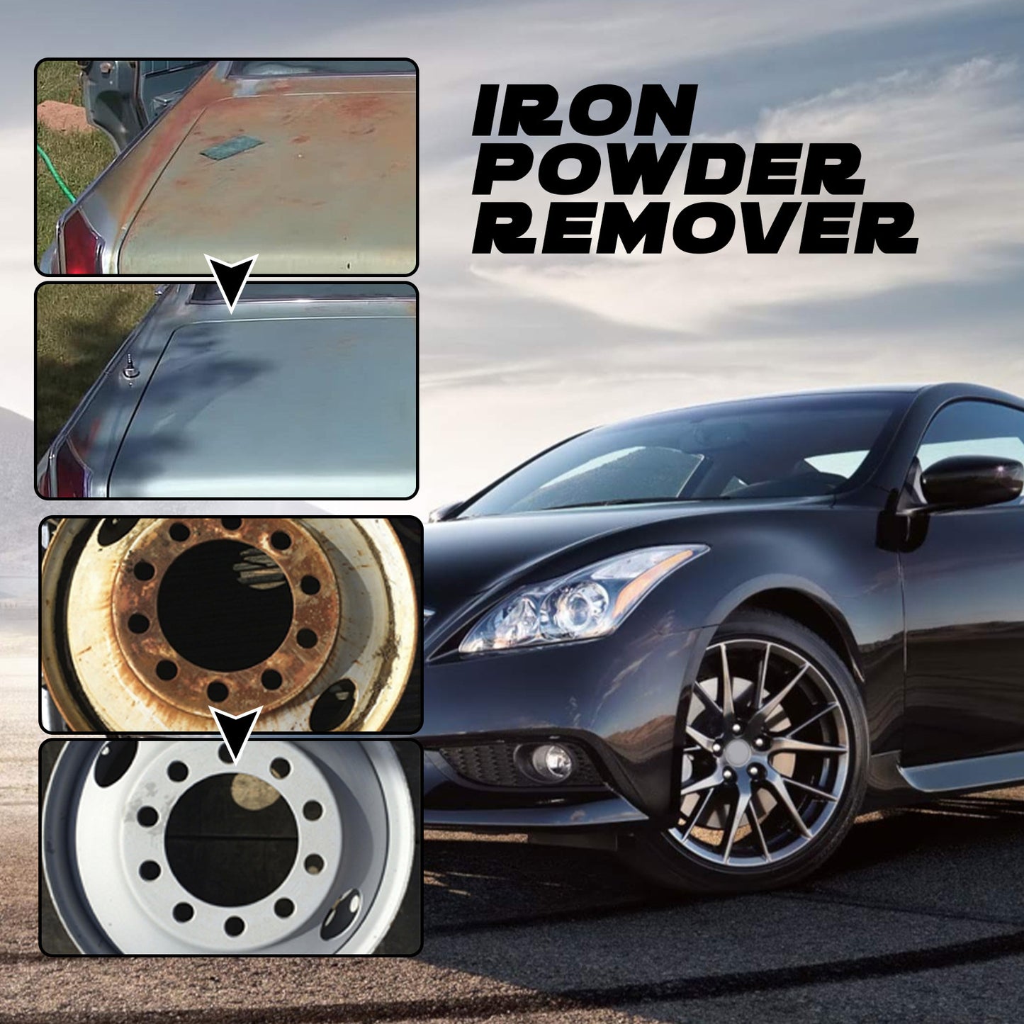 HOMONTH Car Rust Removal Spray for Metal Cleaning
