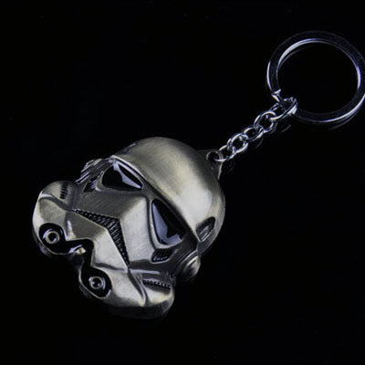 Star Wars Black and White Metal Keychain Accessory