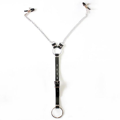 "Dual Nipple Clamps Adult Toy couple