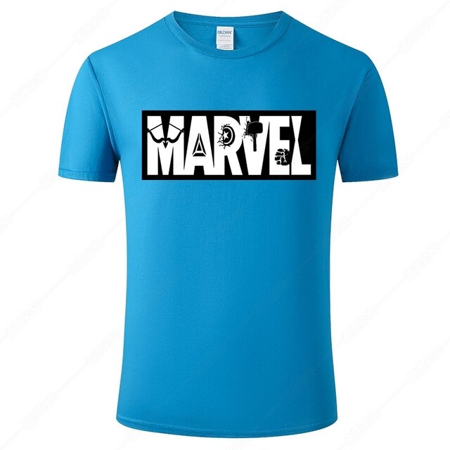 Marvel Printed Cotton Men's T-Shirt - Fashionable Street Style