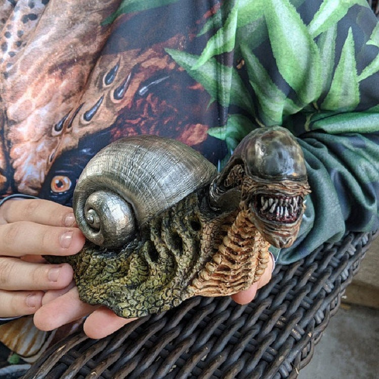 Evil Mutant Snail Resin Garden Decoration Piece