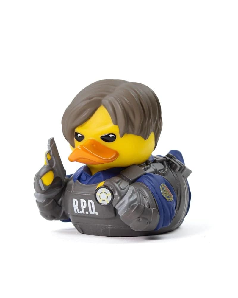TUBBZ Boxed Edition Leon S. Kennedy Collectible Vinyl Rubber Duck Figure - Official Resident Evil Merchandise - Horror TV Movies & Video Games