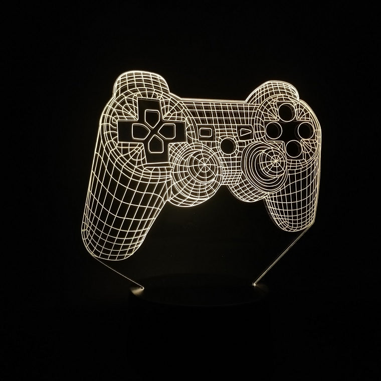Custom 3D LED PlayStation Game Controller Joystick Touch Lamp